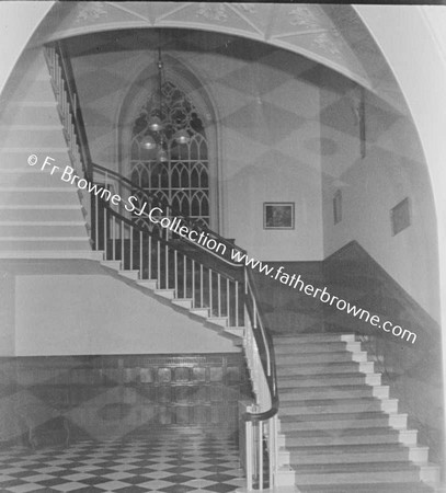 MOORE ABBEY AS CONVENT OF MARY IMMACULATE  THE STAIRCASE BY NIGHT